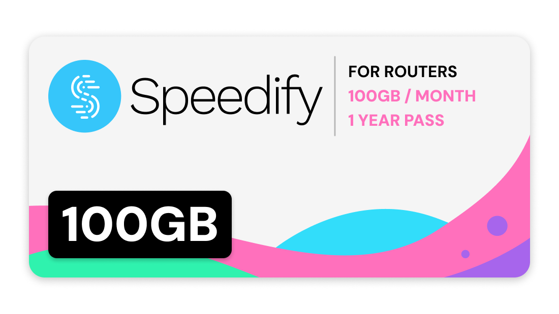 Speedify for Routers 100GB / Month Plan | 1 Year Pass