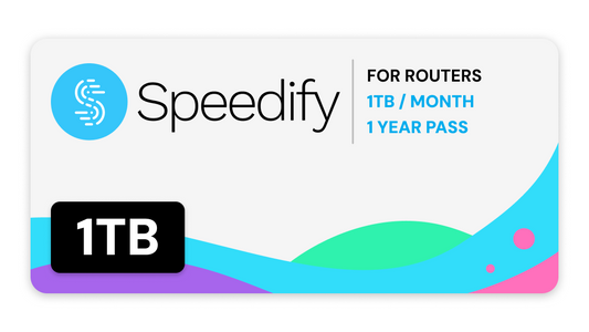 Speedify 1TB / Month Plan for Routers | 1 Year Pass